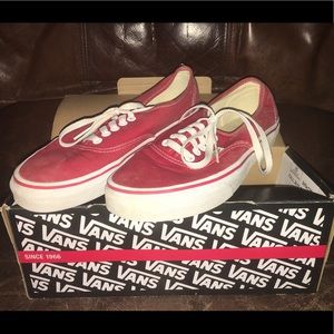 Like New Red Vans!